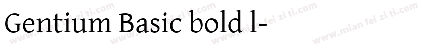 Gentium Basic bold l字体转换